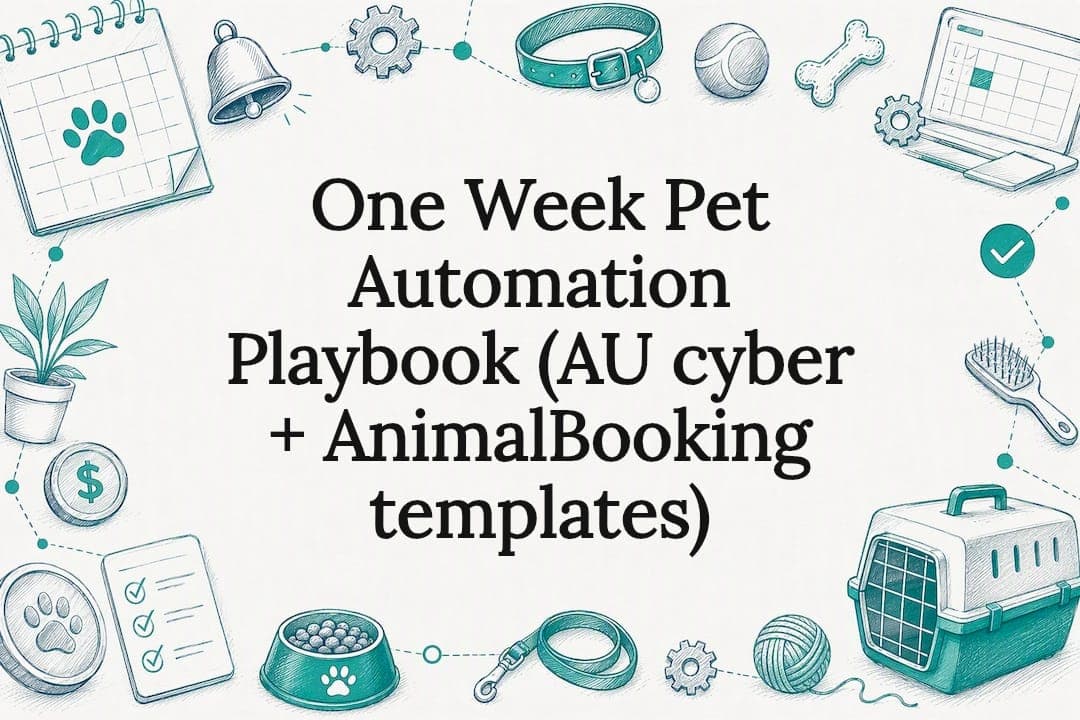 One Week Pet Automation Playbook (AU cyber + AnimalBooking templates)