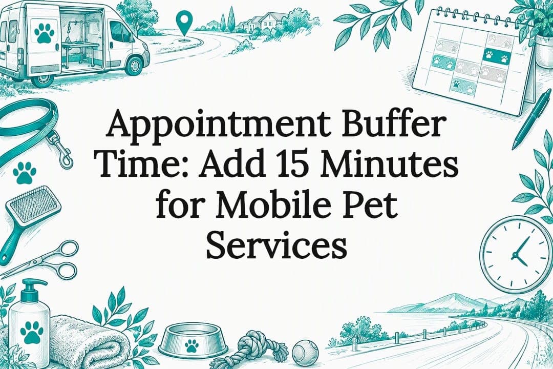 Appointment Buffer Time: Add 15 Minutes for Mobile Pet Services