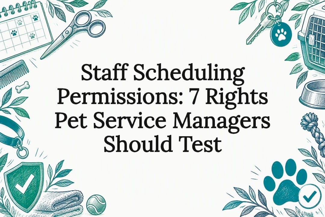 Staff Scheduling Permissions: 7 Rights Pet Service Managers Should Test